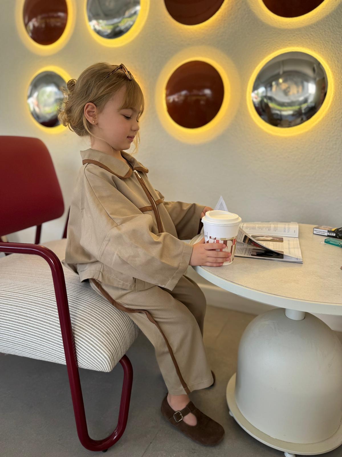 Mocha Line Kız Çocuk Ceket Pantolon Takım